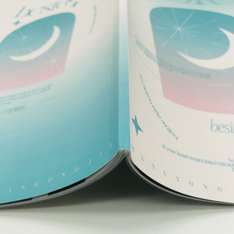 Livre d'images de couleur adapté aux besoins du client imprimant l'approbation d'OIN de la couleur 4c+4c CMYK