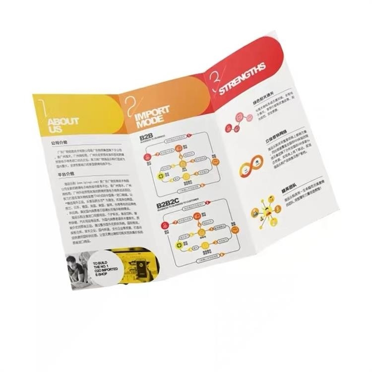 Brochure de couleur de carton d'OEM imprimant piquer de selle obligatoire parfait