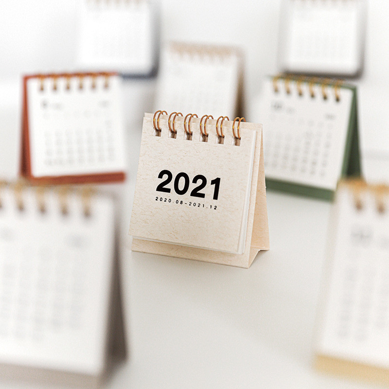 Le double de calendrier de bureau imprimable de couleur d'A4 A5 a dégrossi avec le carton blanc 250g