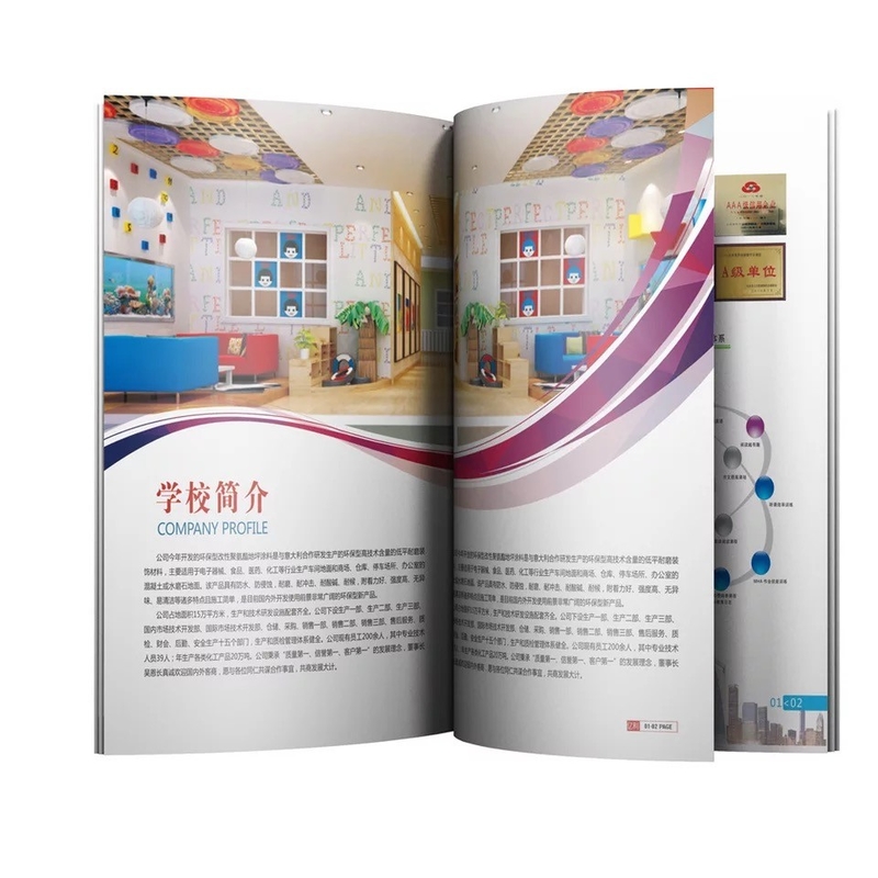 A5 A6 Impression de livres de coloriage Film Plastification Catalogue Services d'impression