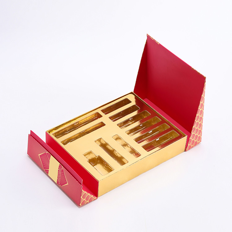 Iso9001 imprimé polychrome enferme dans une boîte les boîtes d'emballage de soin de la peau de 265x205x50mm