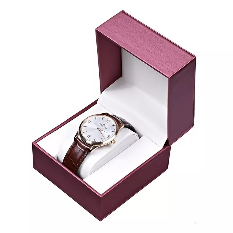 Stockage de montres Boîtes imprimées en couleur Boîte en cuir PU de luxe