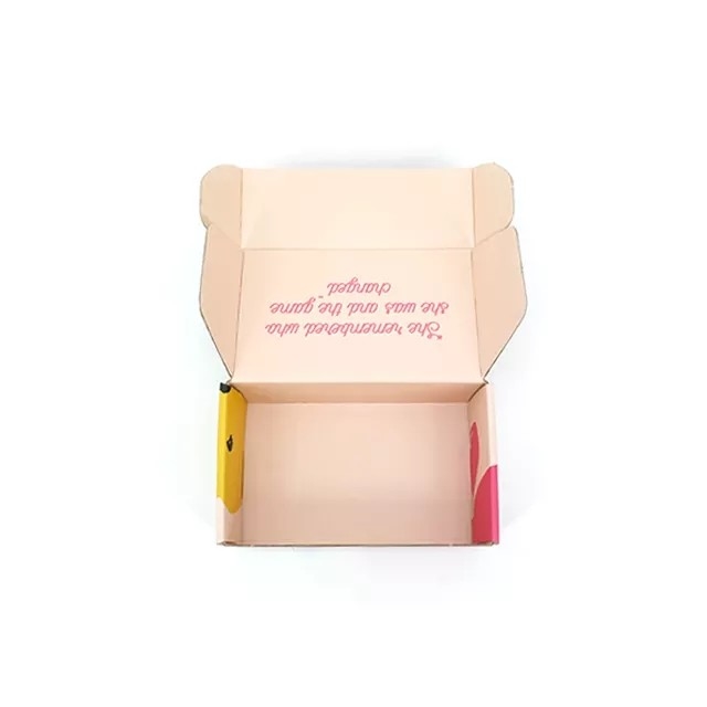 Boîtes d'affranchissement personnalisées par Kraft de boîte d'emballage de papier imprimé par carton ondulé