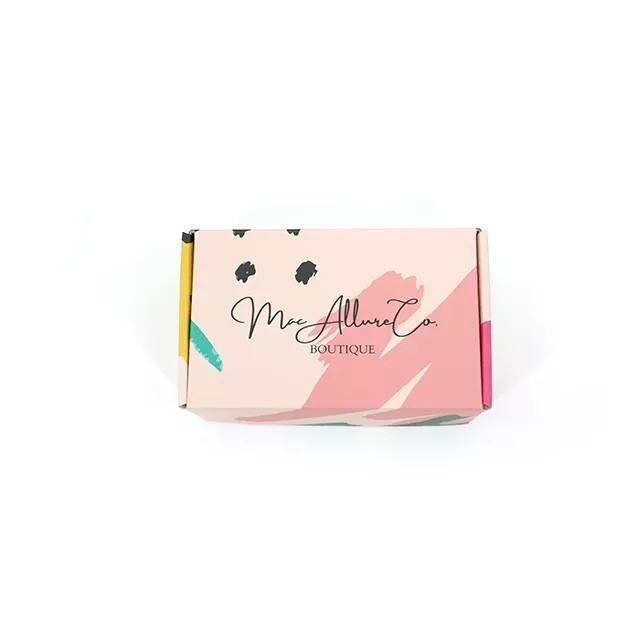 Boîtes d'affranchissement personnalisées par Kraft de boîte d'emballage de papier imprimé par carton ondulé