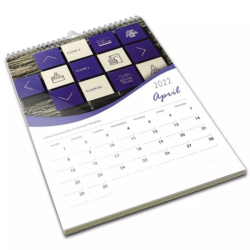 Calendrier mural 2023 fait sur commande impression de coloration A5 142x210mm promotionnel
